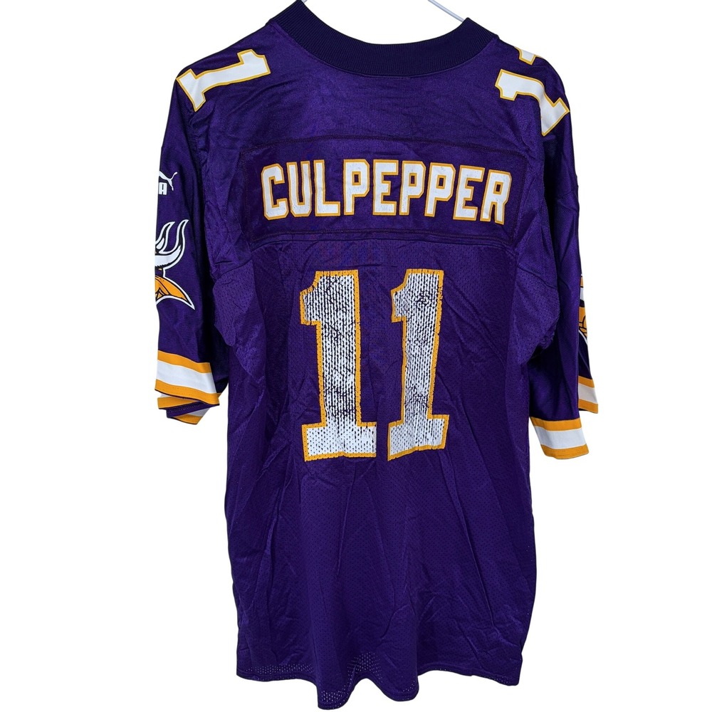 Daunte Culpepper #11 Minnesota Vikings Football Jersey Large Puma Purple Nylon
